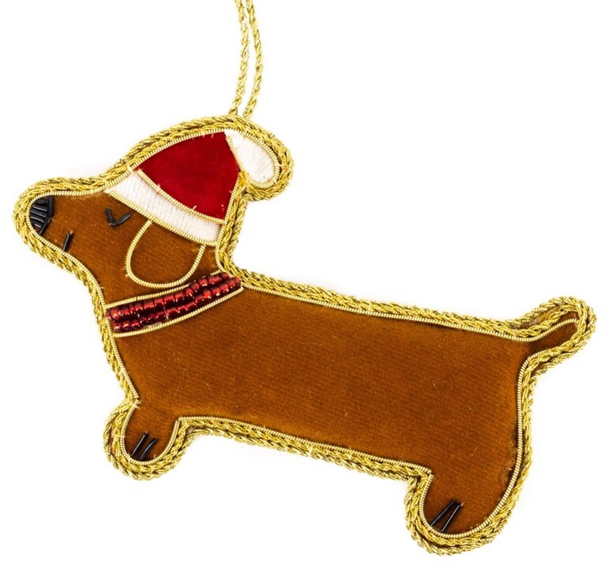 HomeBound by KY | Hanger met kralen dachshund | hanger met kralen | feestdecoratie